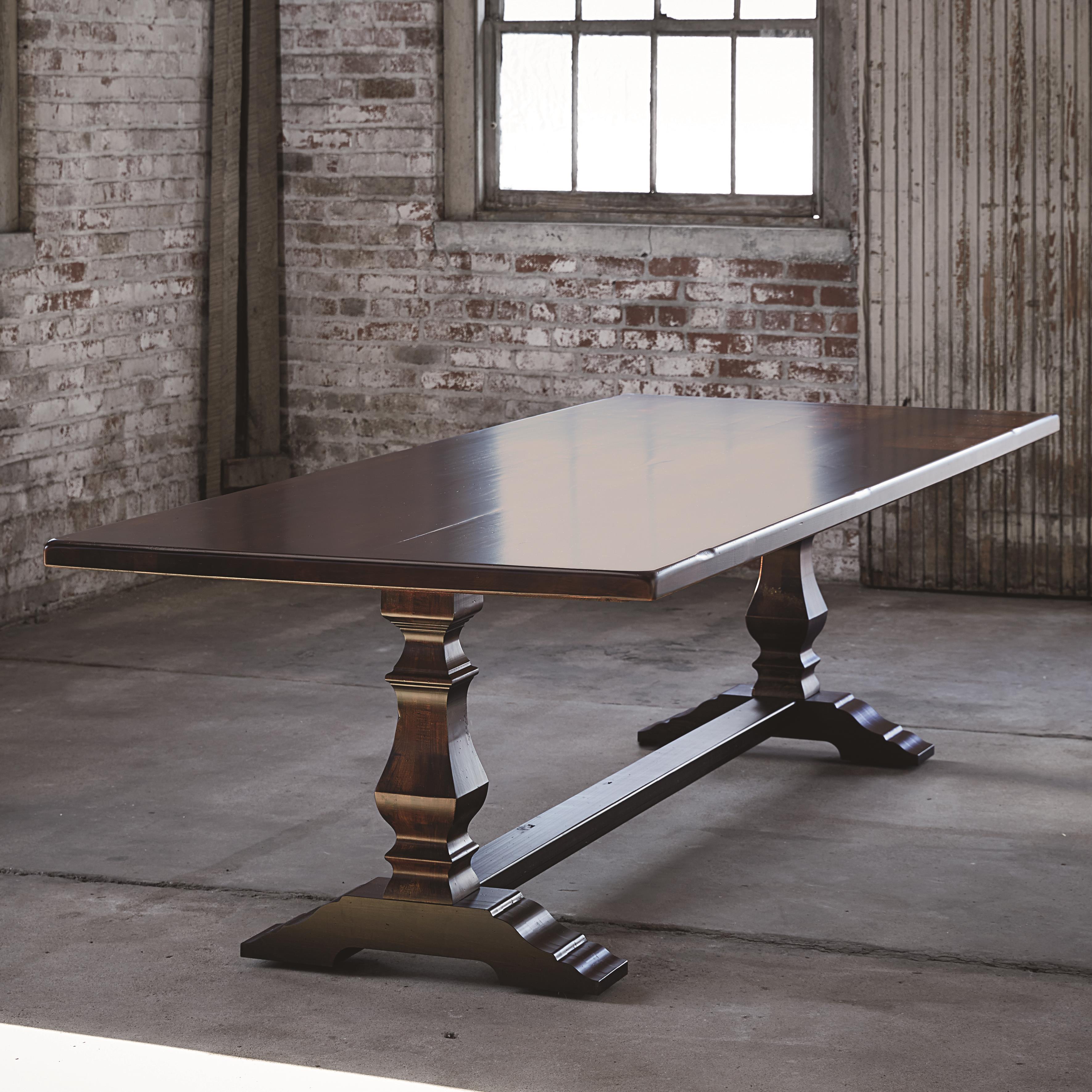 Bassett Bench Made 40150842 108" Rectangular Trestle Base Table John